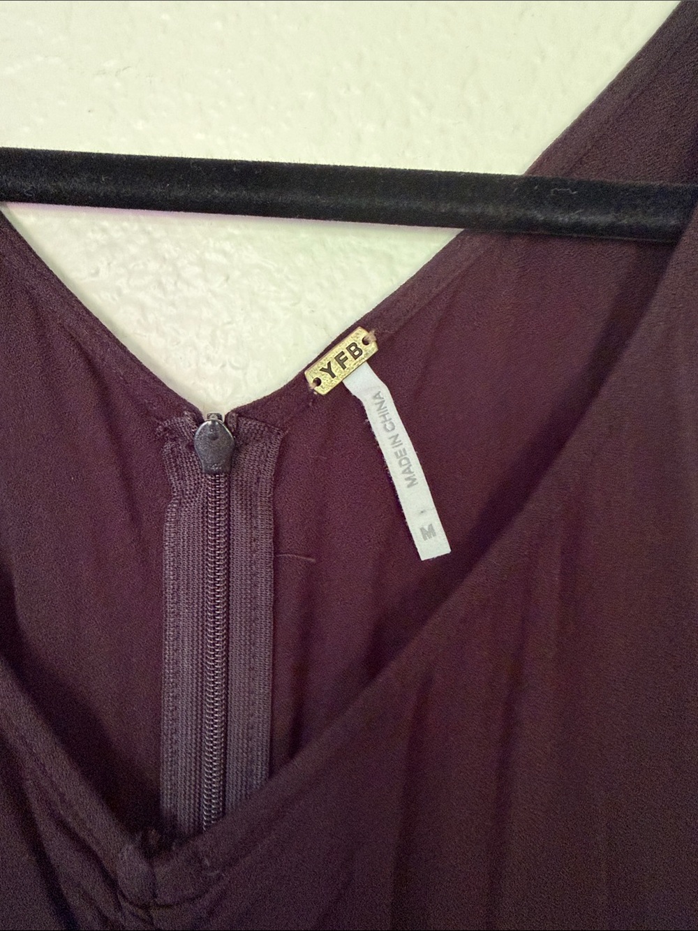 Young fabulous and broke black maxi dress side, slit size medium - Picture 5 of 11